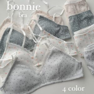 Bonnie Set บราไร้โครงสกรีนลายดอกไม้