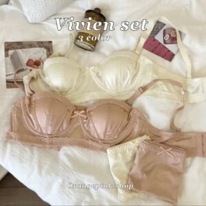 Vivien Set บรามีโครง ผ้าซาตินเงา