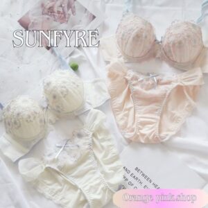 Sunfyre set เซตเสื้อในญี่ปุ่นน่ารัก ลายดอกไม้+ดันอก